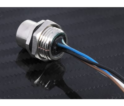 Product image for RS PRO Panel Mount Connector, 4 Contacts, M12 Connector, Socket