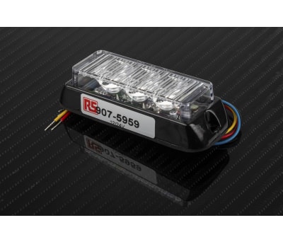 Product image for LED BEACON, RED, DUAL VOLTAGE, 12/24DV