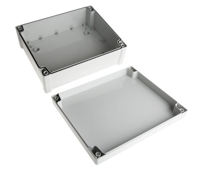 Product image for IP65 Grey Lid Enclosure, 289x239x107mm