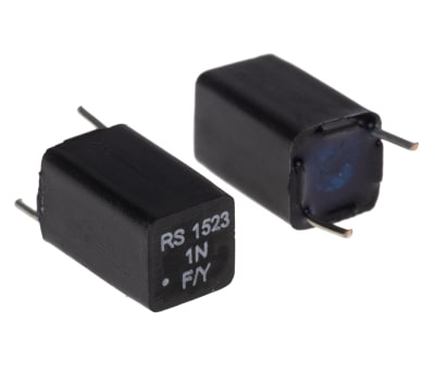 Product image for EXFS polystyrene capacitor,1000pF 63Vdc