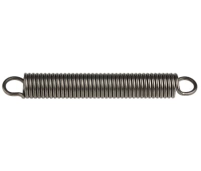 Product image for Steel extension spring,87.2Lx12mm dia