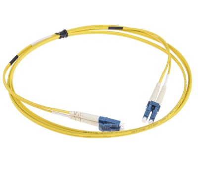 Product image for LC-LC patchlead OS1 Duplex Yellow 2m