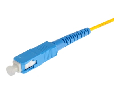 Product image for LC-SC patchlead OS1 Simplex Yellow 1m