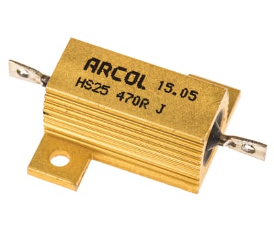 Product image for HS25 AL HOUSE WIREWOUNDRESISTOR,470R 25W