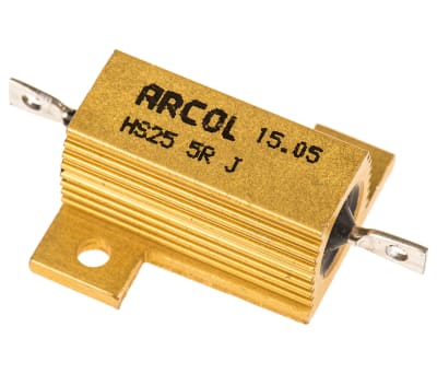 Product image for HS25 AL HOUSE WIREWOUND RESISTOR,5R 25W