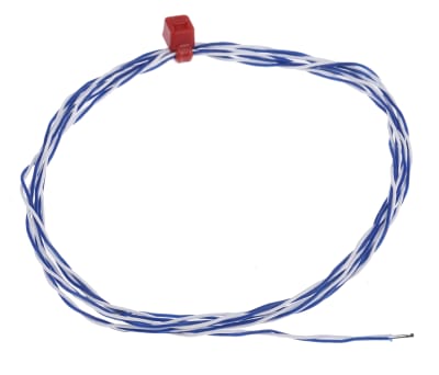 Product image for T welded tip PTFE insulated thermocouple