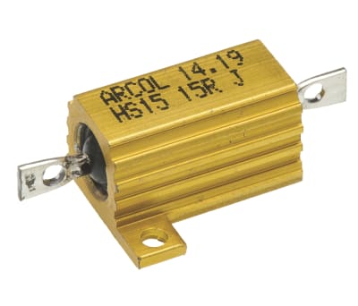 Product image for HS15 AL HOUSE WIREWOUND RESISTOR,15R 15W