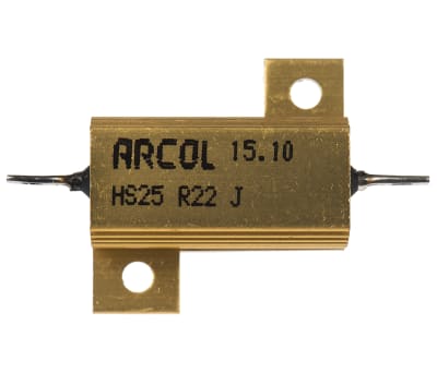 Product image for HS25 AL HOUSE WIREWOUND RESISTOR,R22 25W