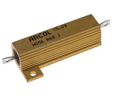 Product image for HS50 AL HOUSE WIREWOUND RESISTOR,R68 50W