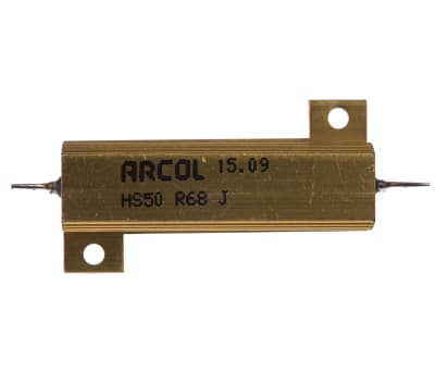 Product image for HS50 AL HOUSE WIREWOUND RESISTOR,R68 50W