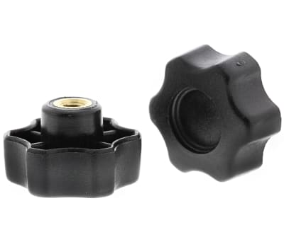 Product image for Nylon female scallop handwheel knob,M5