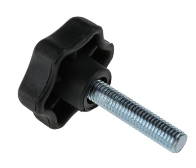 Product image for Nylon male scallop handwheel knob,M8x35