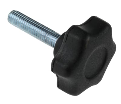 Product image for Nylon male scallop handwheel knob,M8x35