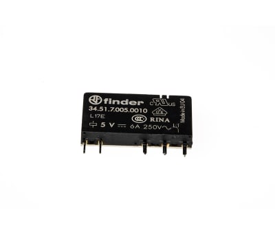 Product image for PCB POWER RELAY, 6A 5VDC COIL