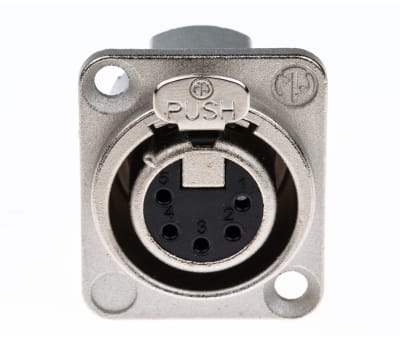 Product image for 5-POLE FEMALE CHASSIS CONNECTOR