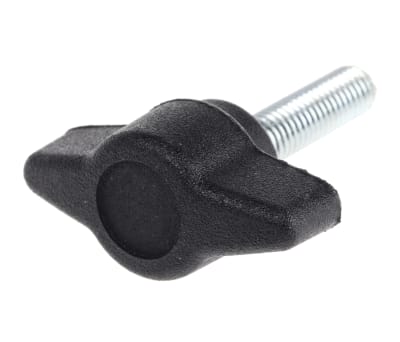 Product image for Impact resistant male wing knob,M5x20