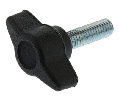 Product image for Impact resistant male wing knob,M6x20