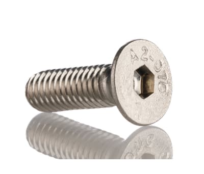 Product image for A2s/steel hex skt csk head screw,M5x16mm