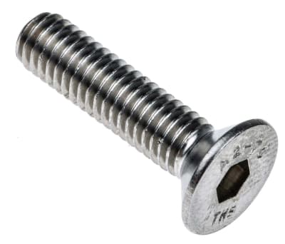 Product image for A2s/steel hex skt csk head screw,M6x25mm