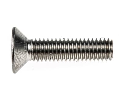 Product image for A2s/steel hex skt csk head screw,M6x25mm