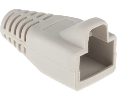 Product image for Grey strain relief hood for RJ45 plug