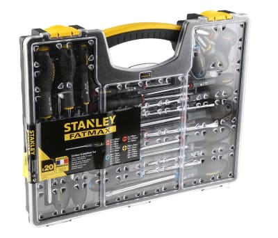 Product image for Stanley Tools Standard Phillips, Pozidriv, Slotted Screwdriver Set 20 Piece