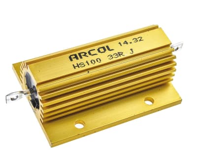 Product image for HS100 WIREWOUND RESISTOR,33R 100W