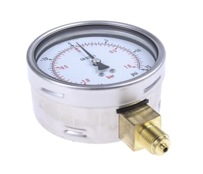 Product image for Pressure gauge,0-30Hg/0-15psi