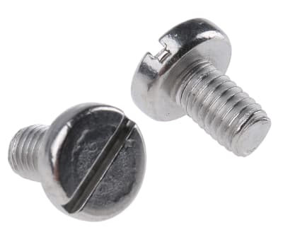 Product image for A4 s/steel slotted pan head screw,M5x8mm