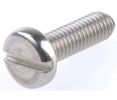 Product image for A4 S/STEEL SLOT PAN HEAD SCREW,M6X20MM