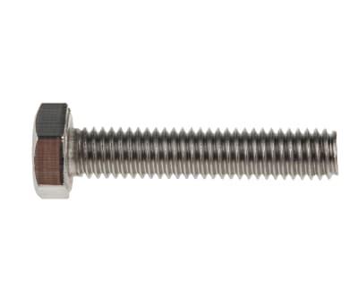 Product image for Plain Stainless Steel Hex Hex Bolt, M6 x 30mm