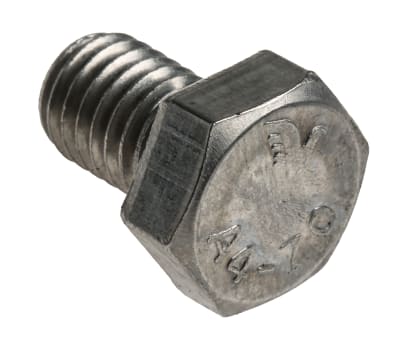 Product image for Plain Stainless Steel Hex Hex Bolt, M8 x 12mm