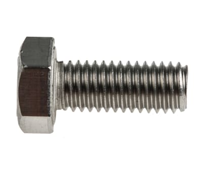 Product image for Plain Stainless Steel Hex Hex Bolt, M8 x 20mm