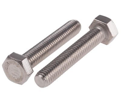 Product image for A4 s/steel hexagon set screw,M8x45mm