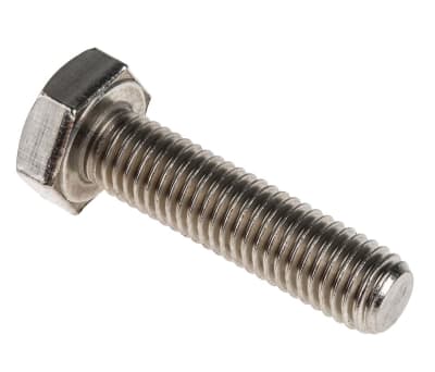 Product image for A4 s/steel hexagon set screw,M10x40mm