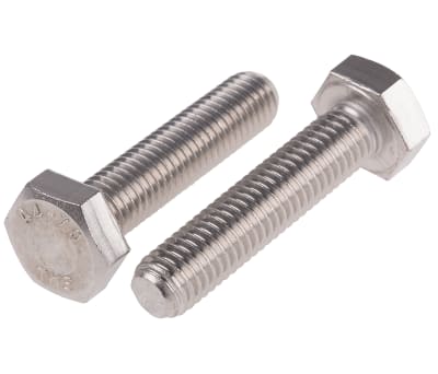 Product image for A4 s/steel hexagon set screw,M10x45mm