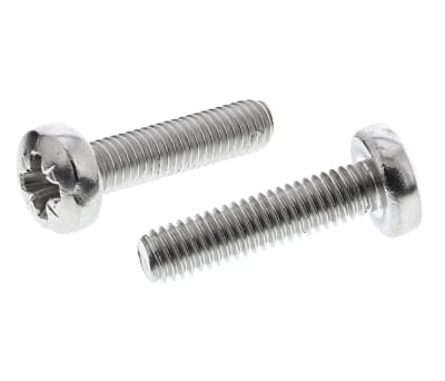 Product image for A4 s/steel cross pan head screw,M6x25mm