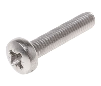 Product image for A4 s/steel cross pan head screw,M6x30mm