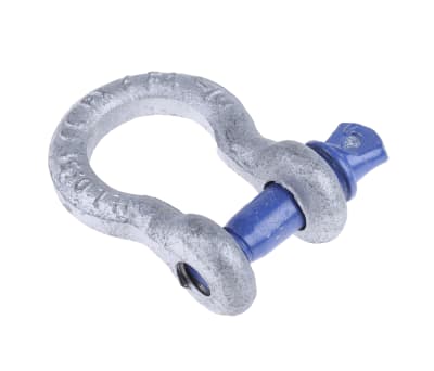 Product image for Galvanisedsteel bow shackle w/pin,0.5ton