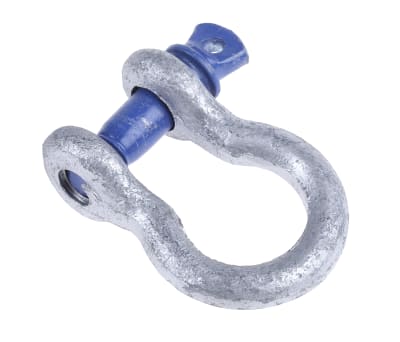 Product image for Galvanisedsteel bow shackle w/pin,0.5ton