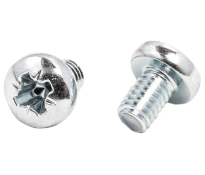Product image for Cross recess pan head screw,steel,M4x6