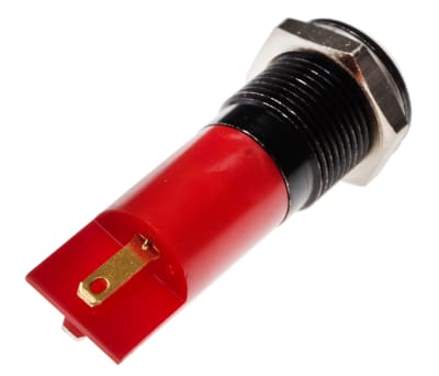 Product image for 14mm red LED panel indicator,24Vac