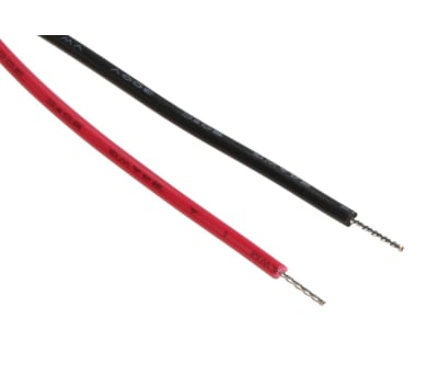 Product image for 8mm HE red LED prominent,24Vdc 50mm lead