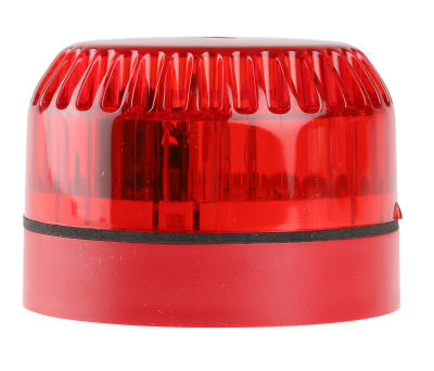 Product image for Fulleon Solex Red Xenon Beacon, 9 → 60 V dc, Flashing, Surface Mount