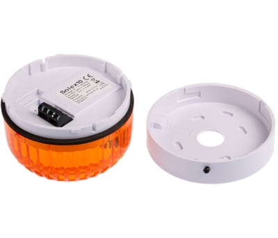 Product image for Fulleon Solex Amber Xenon Beacon, 9 → 60 V dc, Flashing, Surface Mount