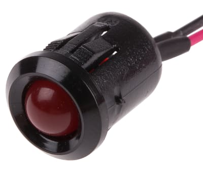 Product image for 12MM REDFLASHING LEDPANELINDICATOR,24VDC