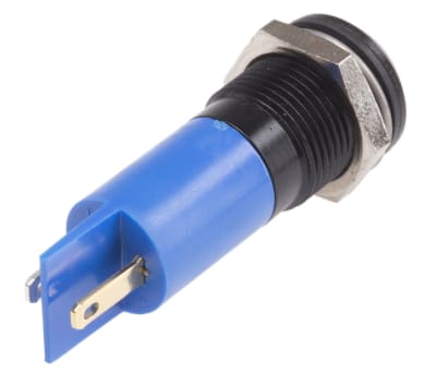 Product image for 14.5mm blue neon panel indicator,240Vac