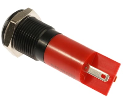 Product image for 14.5mm red neon panel indicator,240Vac