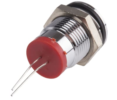 Product image for 14mm HE red LED wire terminal,20mA IFtyp