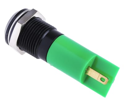 Product image for 14mm IP67 grn LED panel indicator,230Vac